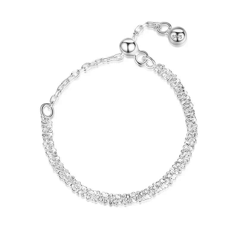 Anillo Cadena con Florecitas Ajustable