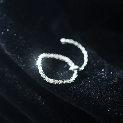Anillo Cadena con Florecitas Ajustable