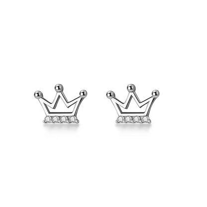 Aretes Corona con Zirconias