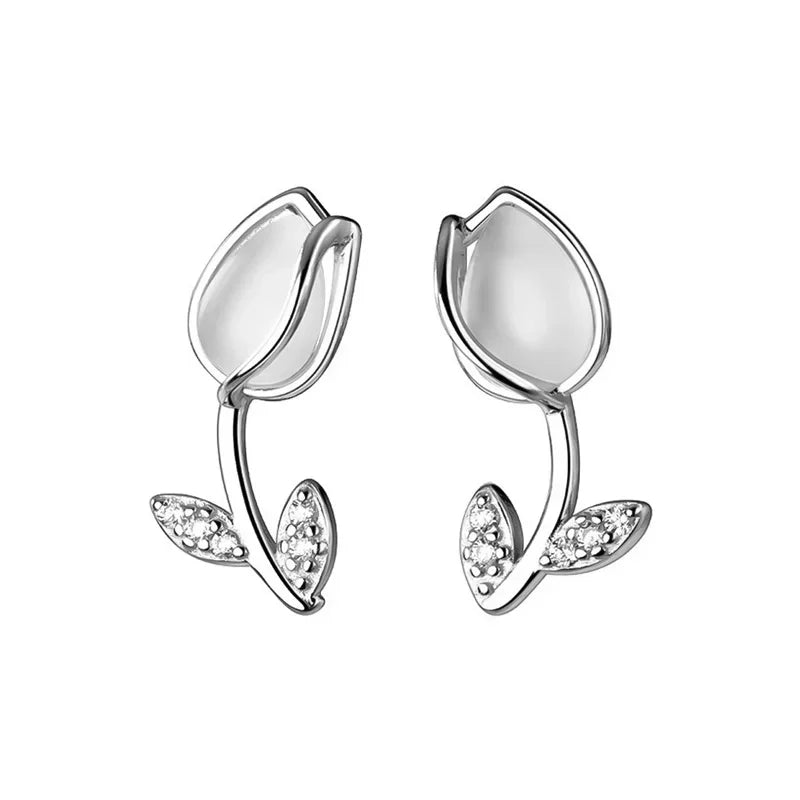 Collar Tulipán con Zirconias