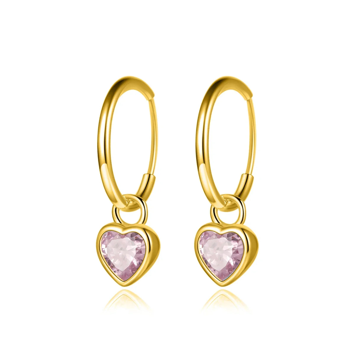 Arracadas Corazón Romántico con Zirconia