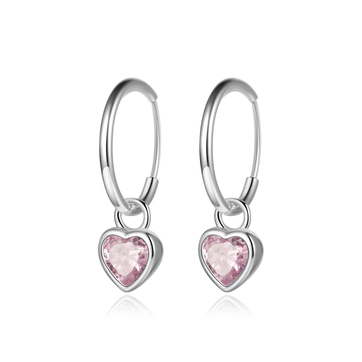 Arracadas Corazón Romántico con Zirconia