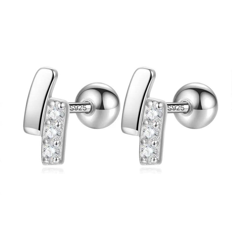 Aretes Sencillos con Zirconia