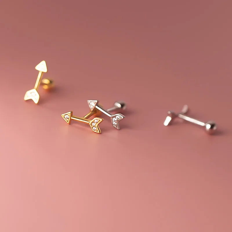 Aretes Flecha de Rosca