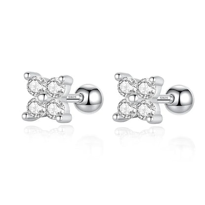 Aretes Trébol con Zirconias