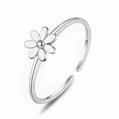 Aretes Flor Esmaltada con Rosca
