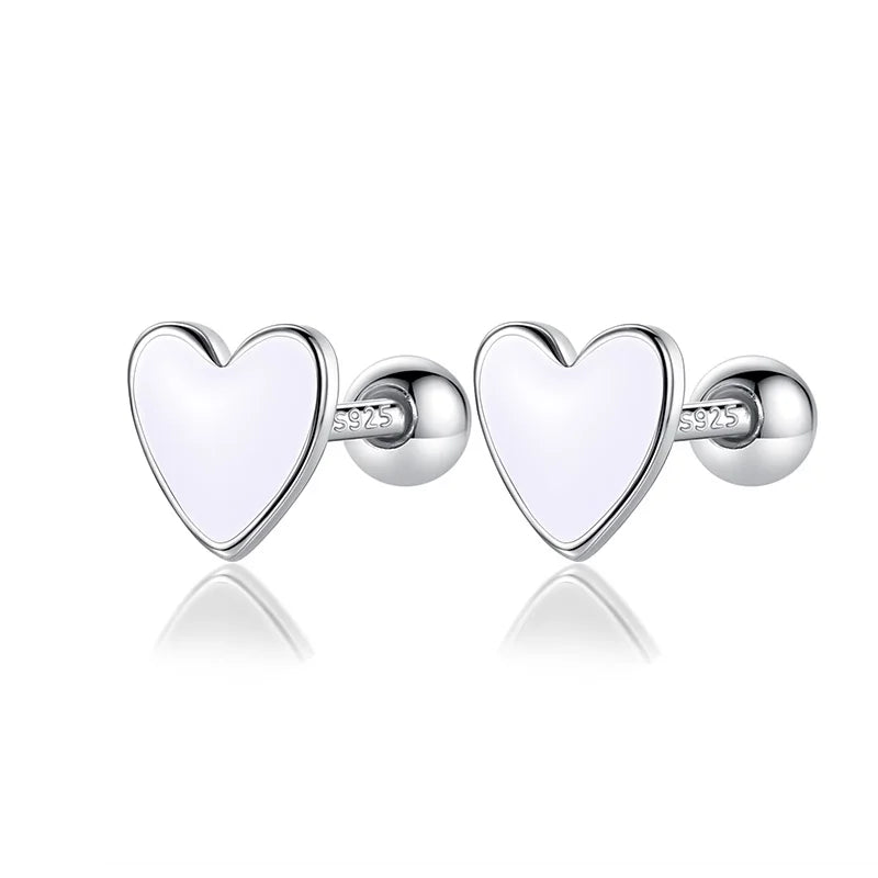 Aretes Corazón Esmaltado