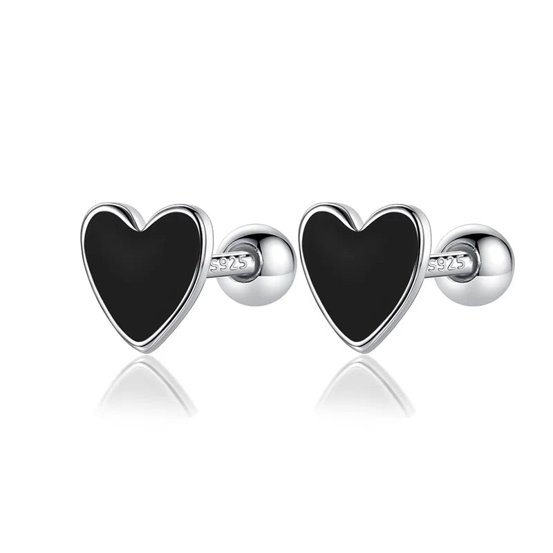 Aretes Corazón Esmaltado