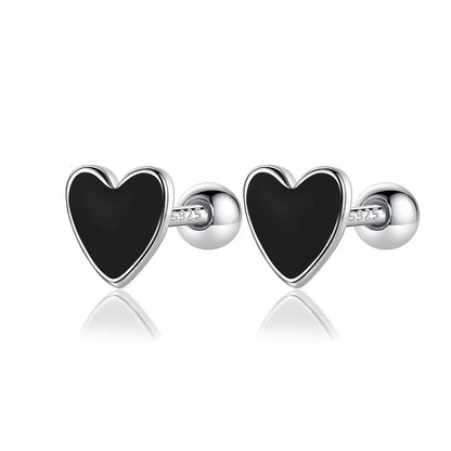 Aretes Corazón Esmaltado