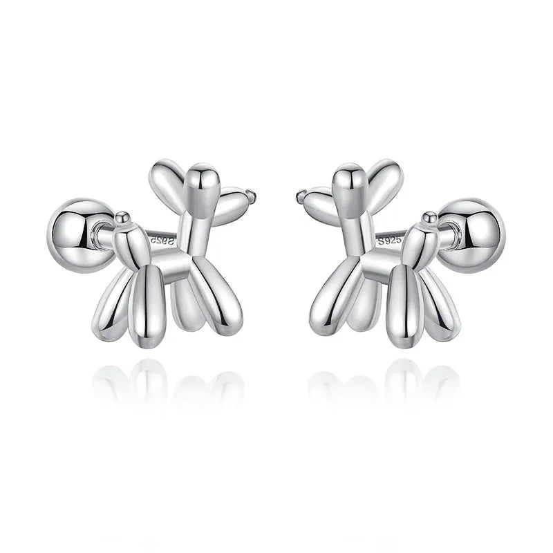Aretes Perrito con Rosca