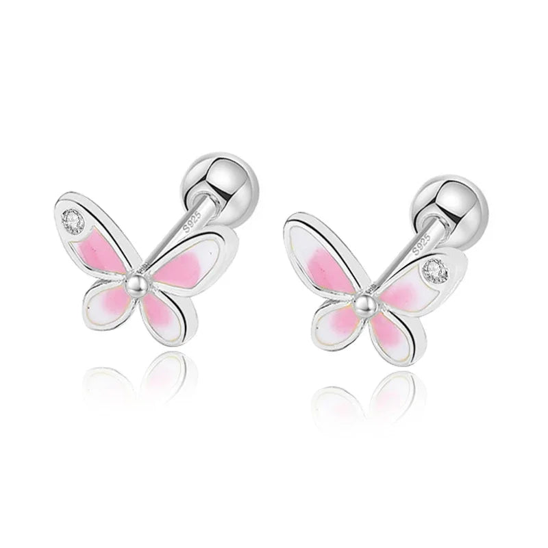 Aretes Mariposa y Osito con Rosca
