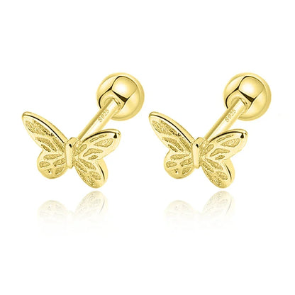Aretes Mariposa y Osito con Rosca