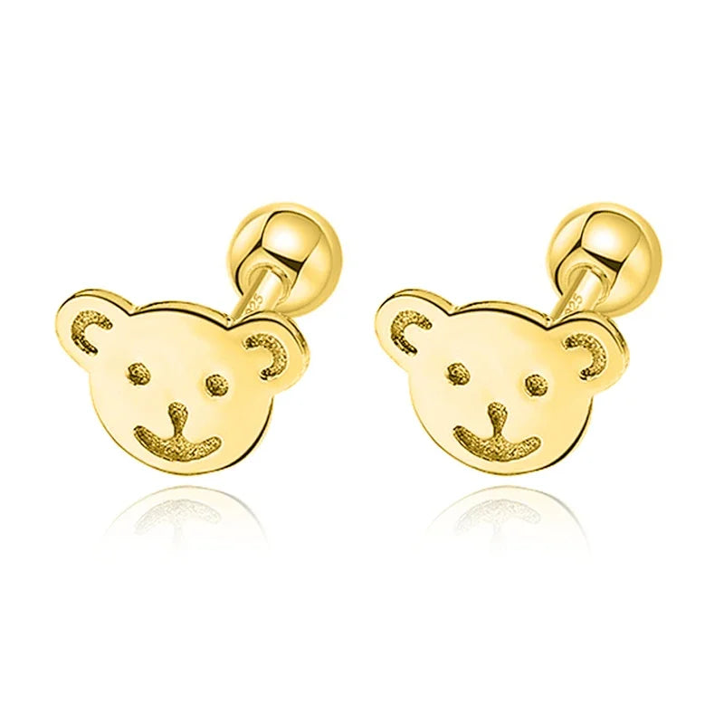 Aretes Mariposa y Osito con Rosca