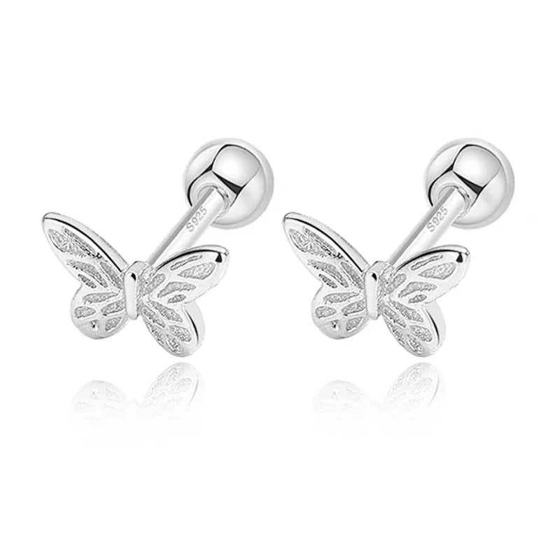 Aretes Mariposa y Osito con Rosca
