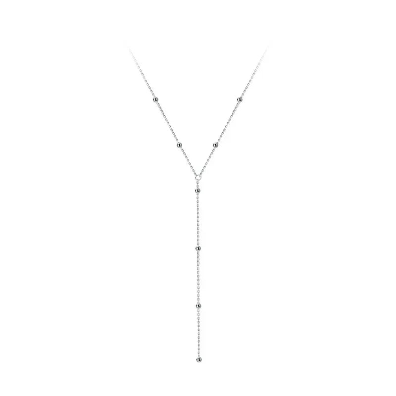 Collar con Flecos de Bolitas