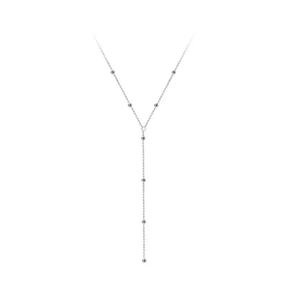 Collar con Flecos de Bolitas