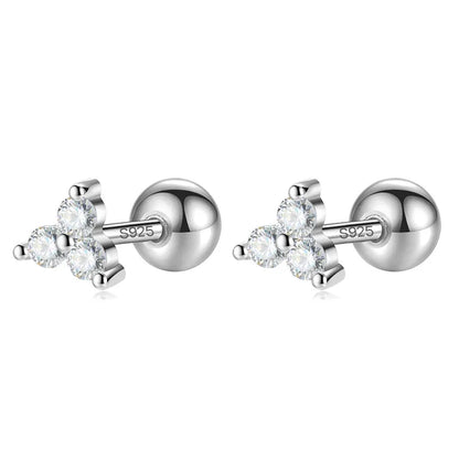 Aretes Triángulo con Zirconia