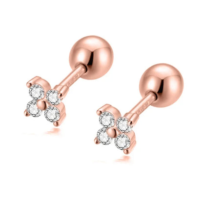Aretes Triángulo con Zirconia
