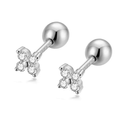 Aretes Triángulo con Zirconia