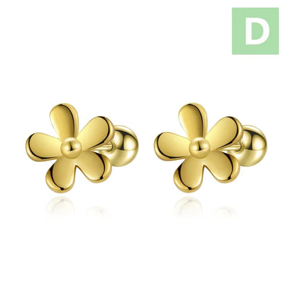 Aretes Flores Deslumbrantes con Zirconias