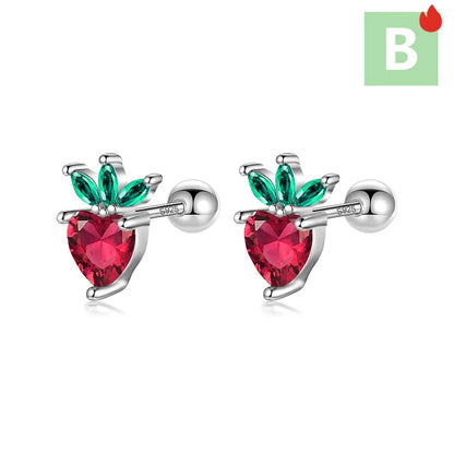Aretes Frutitas con Zirconias