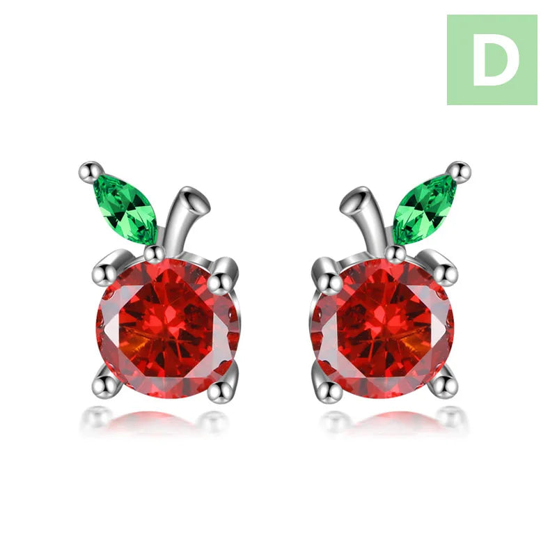 Aretes Frutitas con Zirconias
