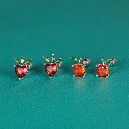 Aretes Frutitas con Zirconias