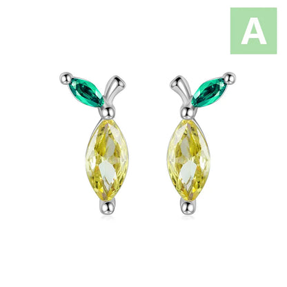 Aretes Frutitas con Zirconias
