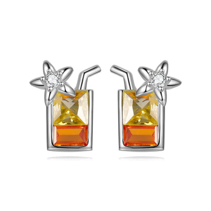 Aretes Corazón y Estrella con Zirconia