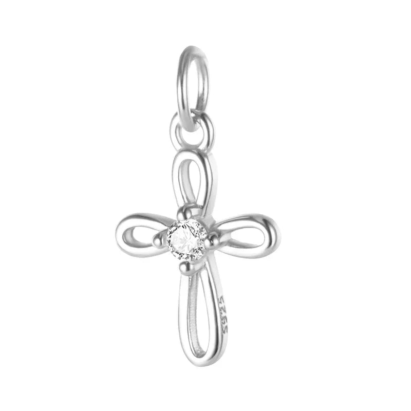 Dije Cruz Calada con Zirconia