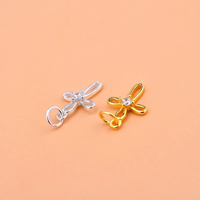 Dije Cruz Calada con Zirconia