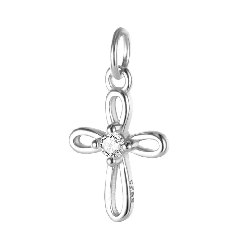 Dije Cruz Calada con Zirconia
