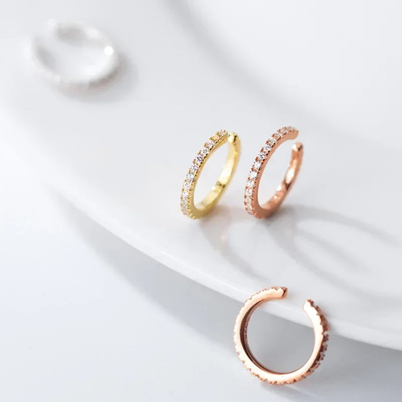 Ear Cuff con Zirconias Brillantes