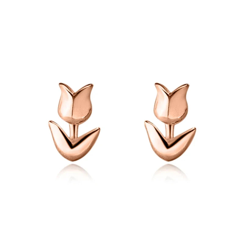 Aretes Tulipán Minimalistas
