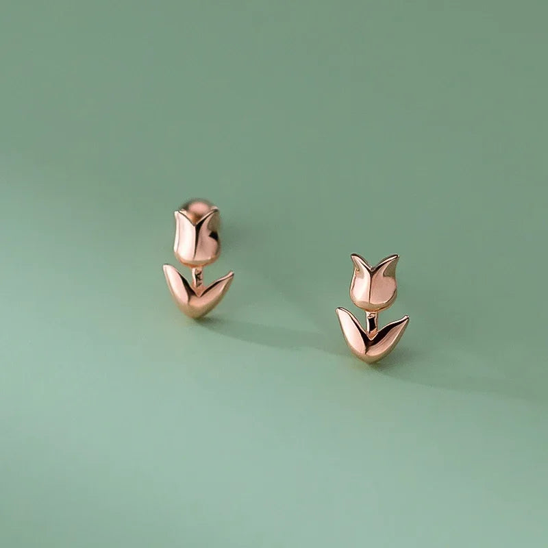 Aretes Tulipán Minimalistas