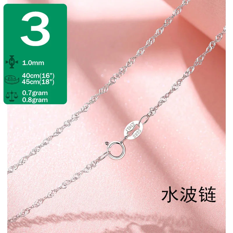 Collar Cadena Ondas, Serpiente o Bolitas