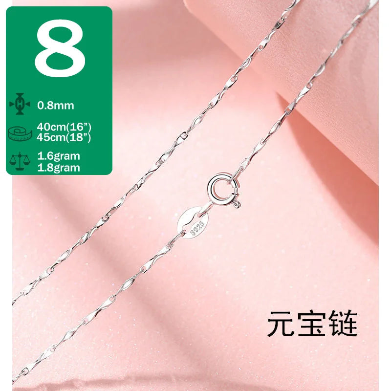 Collar Cadena Ondas, Serpiente o Bolitas