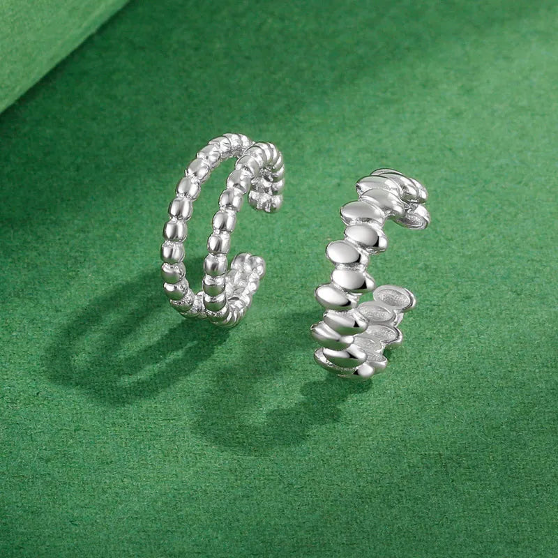 Aretes de Clip Geométricos en Ocho Estilos