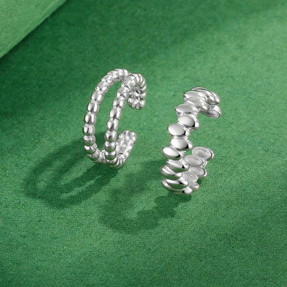 Aretes de Clip Geométricos en Ocho Estilos