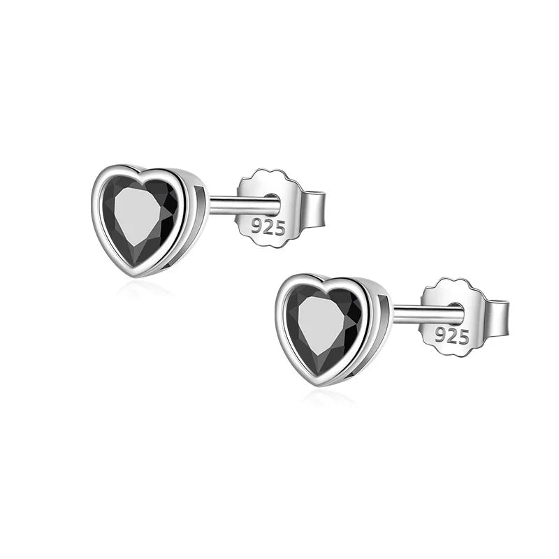 Aretes Corazón Brillante con Zirconia