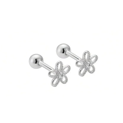 Aretes Trébol con Rosca