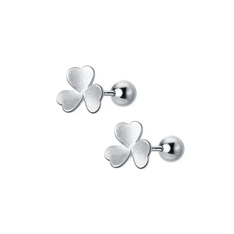 Aretes Trébol con Rosca