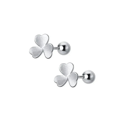 Aretes Trébol con Rosca