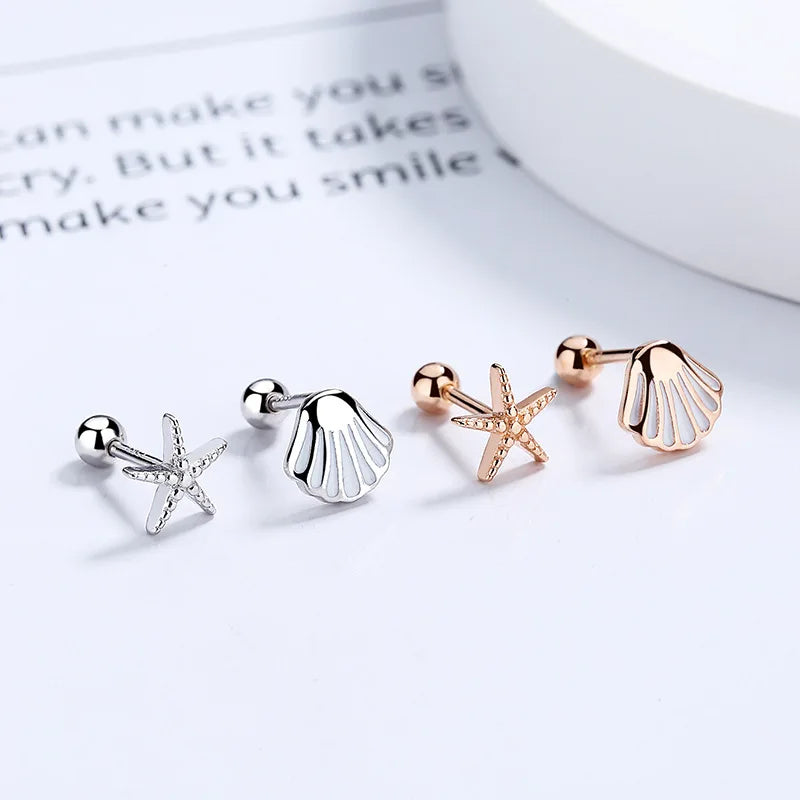 Aretes Asimétricos Conchita y Estrella de Mar