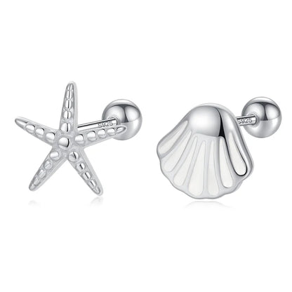 Aretes Asimétricos Conchita y Estrella de Mar