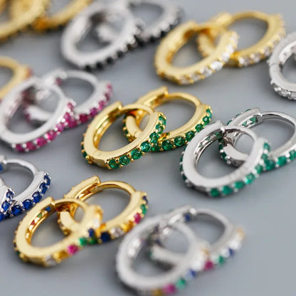 Arracadas con Zirconias de Color
