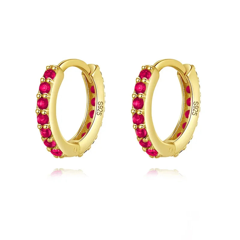 Arracadas con Zirconias de Color