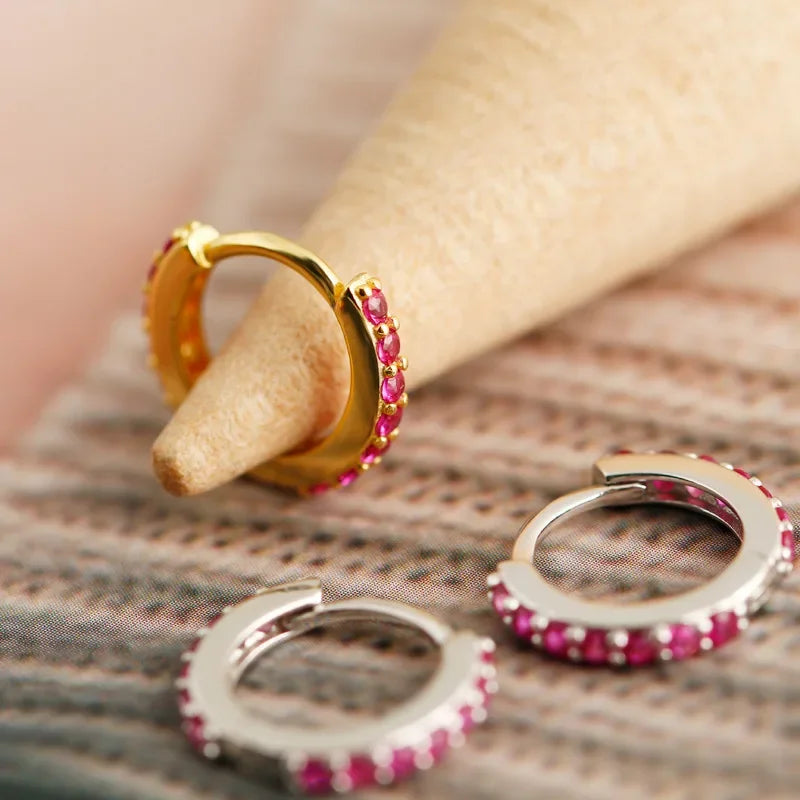 Arracadas con Zirconias de Color