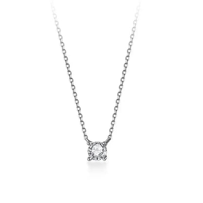 Collar Cuadrado con Zirconia