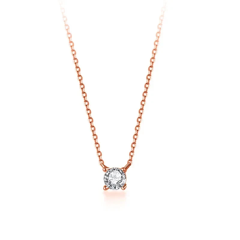 Collar Cuadrado con Zirconia